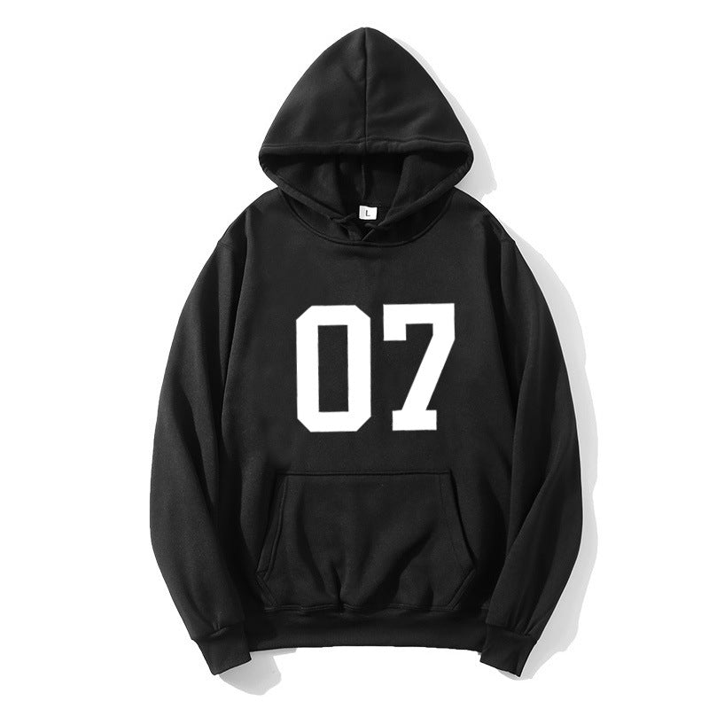Dame hoodie med stort print Skovae