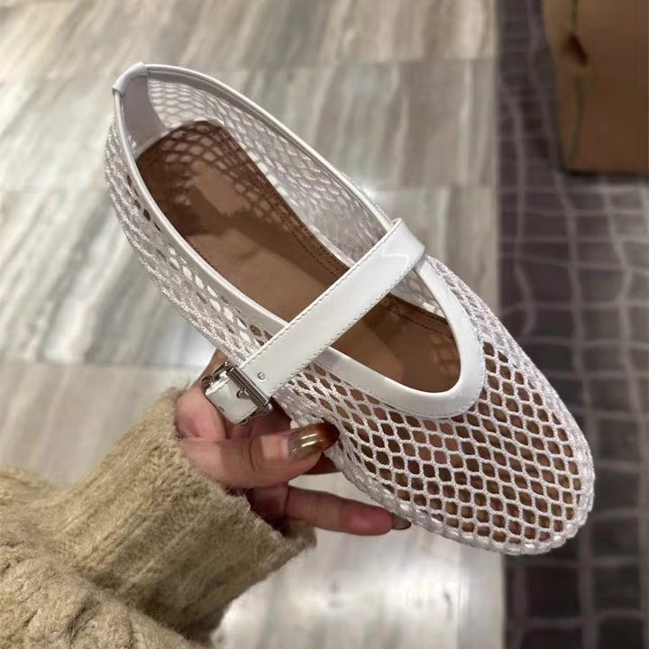 Femme Elegante Mesh Mary Jane Ballerinas Stilla