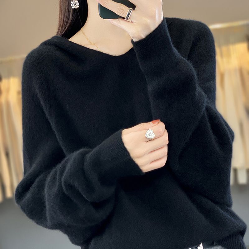 Kvinders V-hals sweater lavet af blødt materiale Stilla