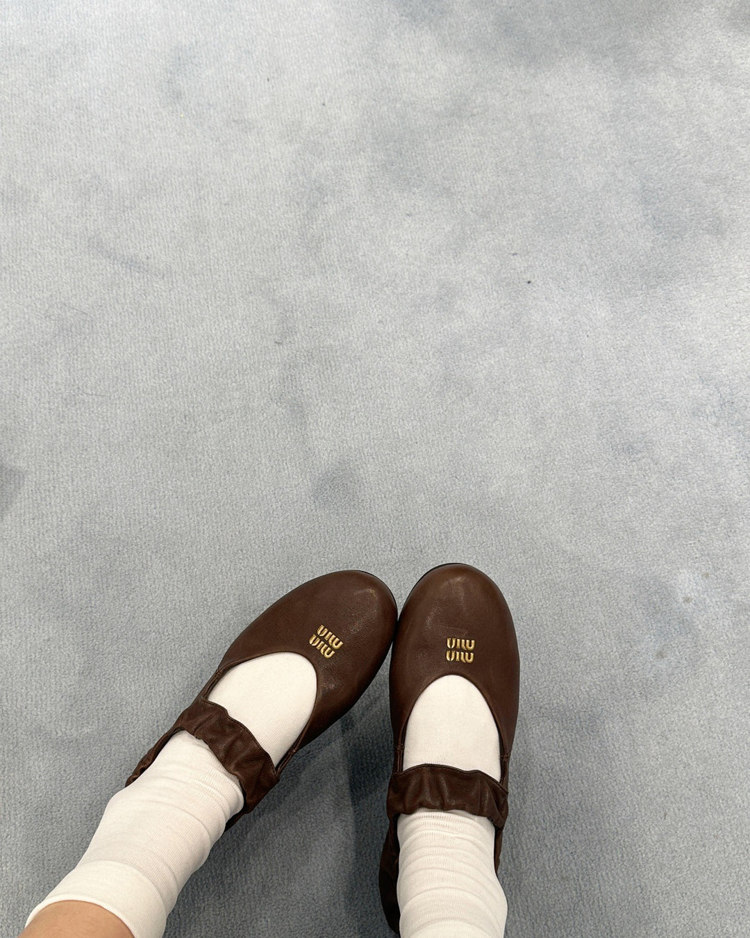 Dame Elegante Ballerina Flats med Rynkedetaljer Stilla