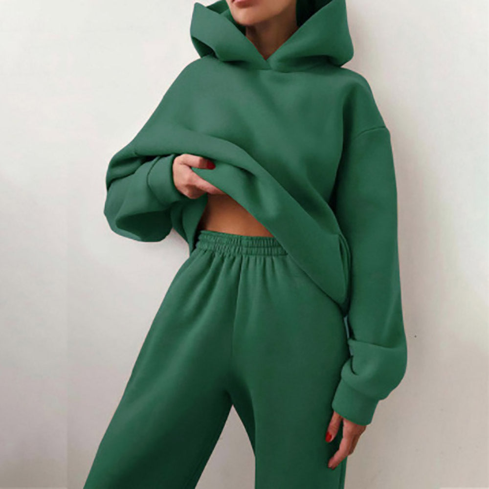 Femme Cozy Oversized Hoodie og Joggingdragt Sæt Stilla