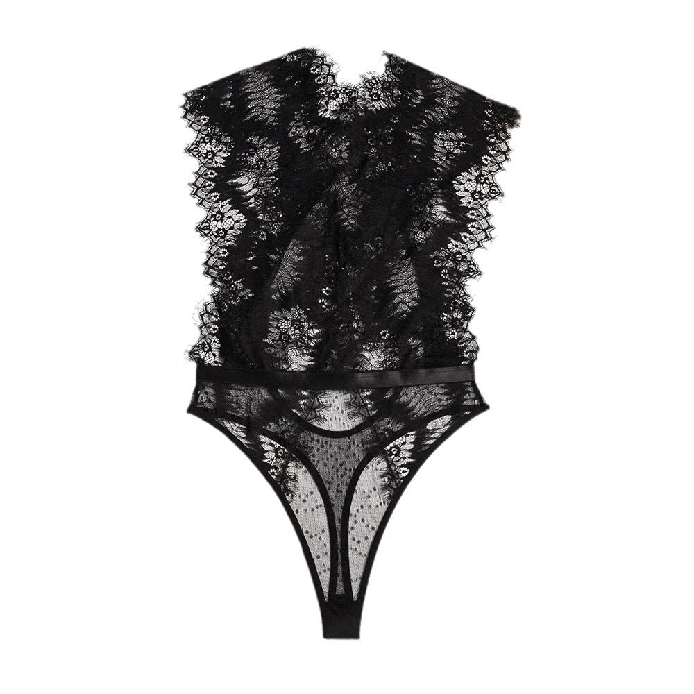 Dame transparent spids Dip-V Body Stilla