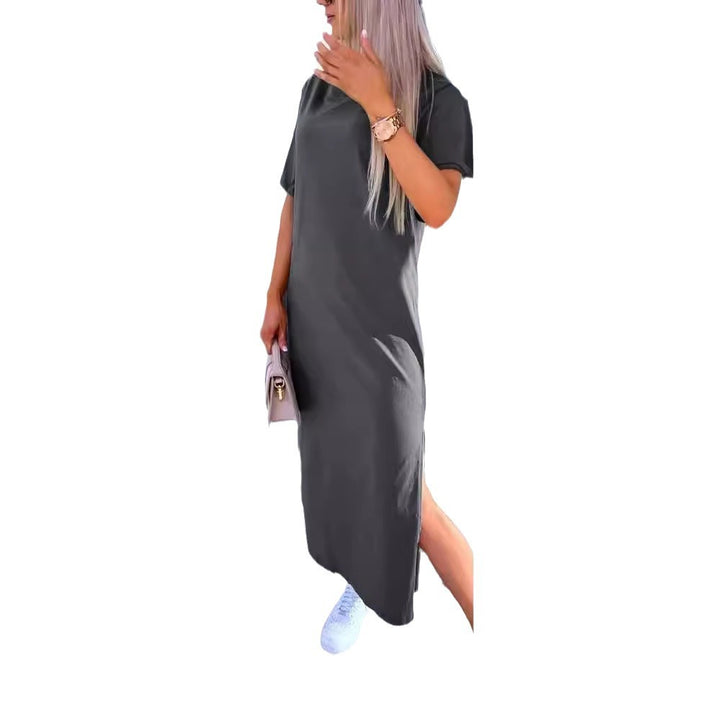 Dame Oversized Midi T-Shirt Kjole Stilla