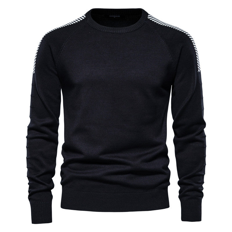 Herrer strikpullover med innovativt design og moderne detaljer Stilla
