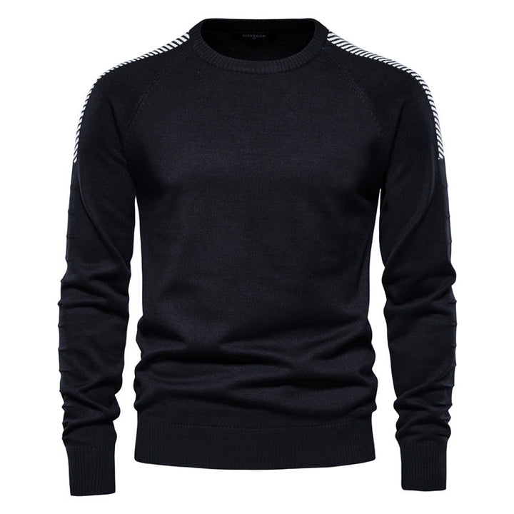 Herrer strikpullover med innovativt design og moderne detaljer Stilla