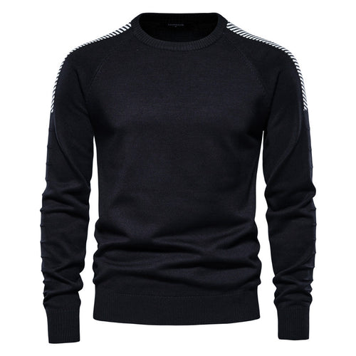 Herrer strikpullover med innovativt design og moderne detaljer Stilla
