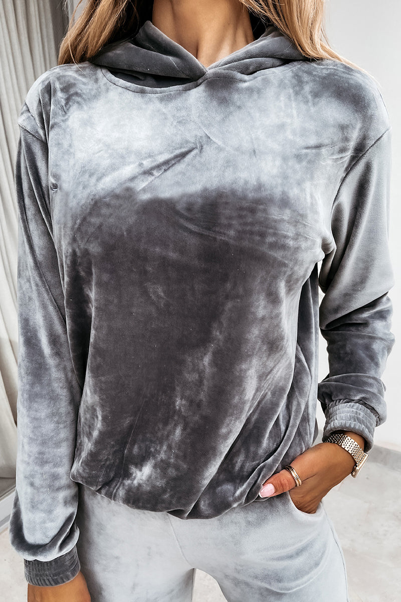 Stilla | Velvet Cozy Hættepullover Jogger Bukser