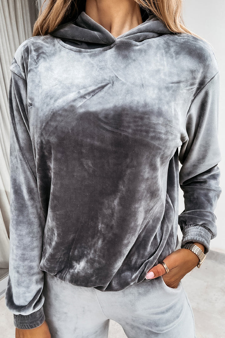 Stilla | Velvet Cozy Hættepullover Jogger Bukser