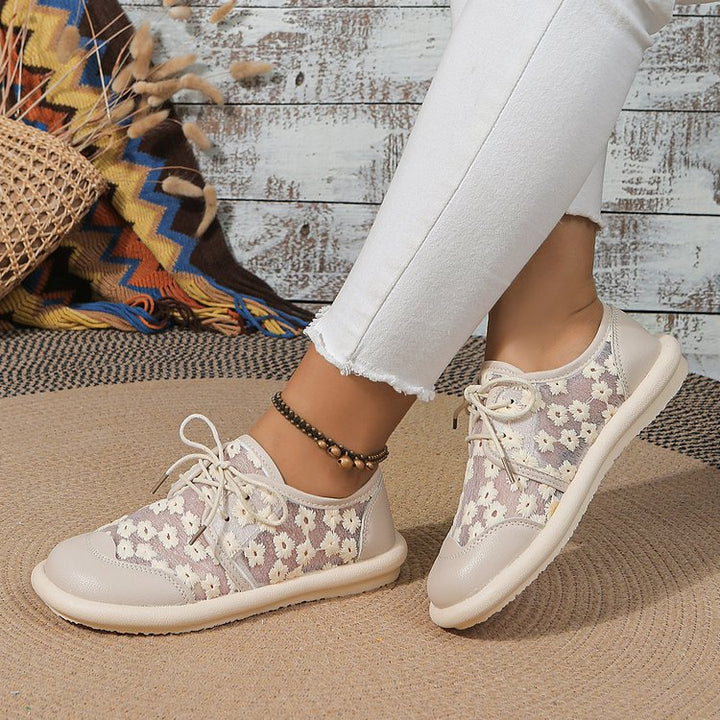 Damer Luftige Blomster Sneakers Stilla