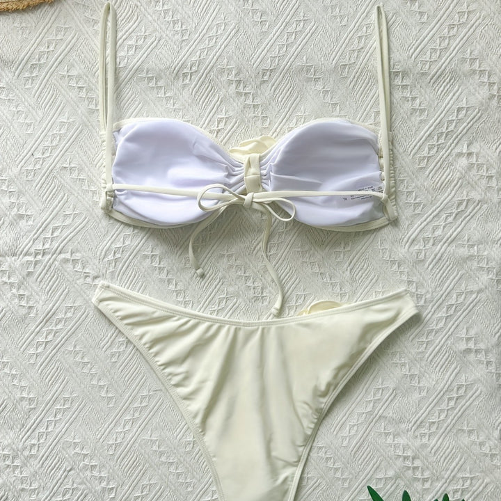Dame Bikini med blomsterdetalje Stilla