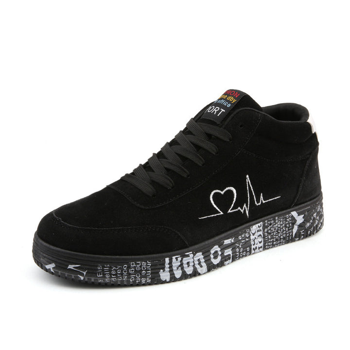 Herrer Stilfulde High-Top Sneakers med grafisk design Stilla