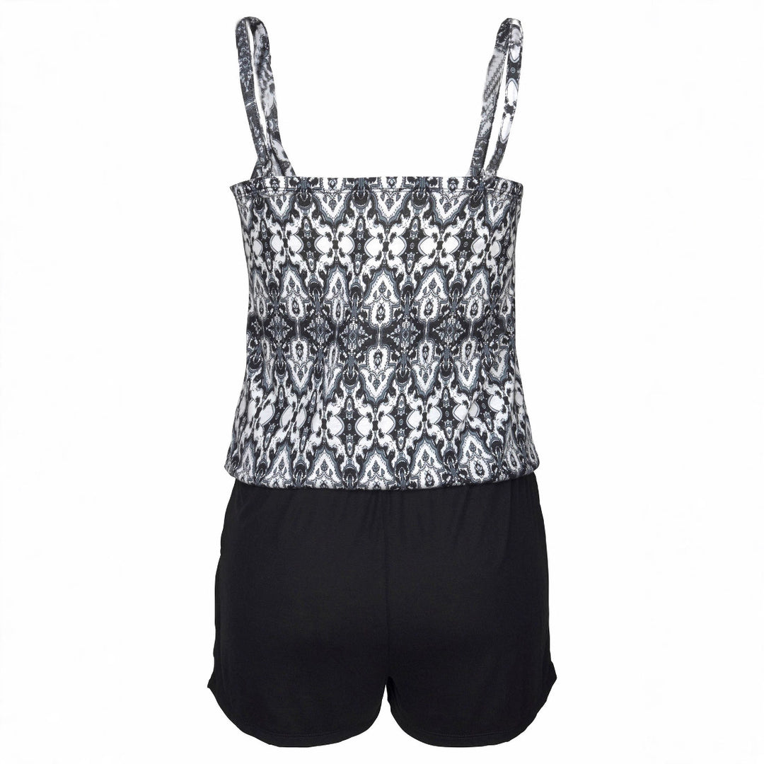 Dame Trykt Tanktop og Shorts Sæt Stilla