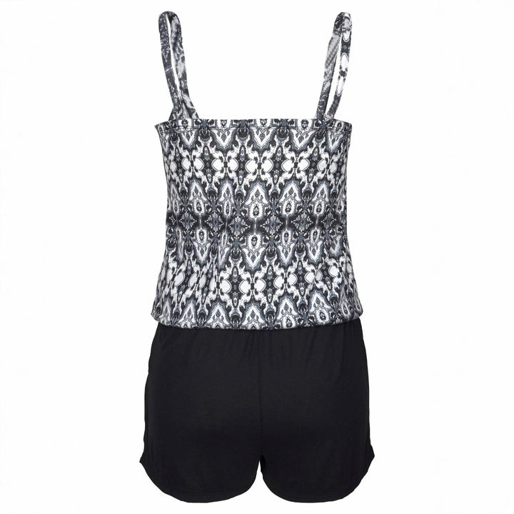Dame Trykt Tanktop og Shorts Sæt Stilla