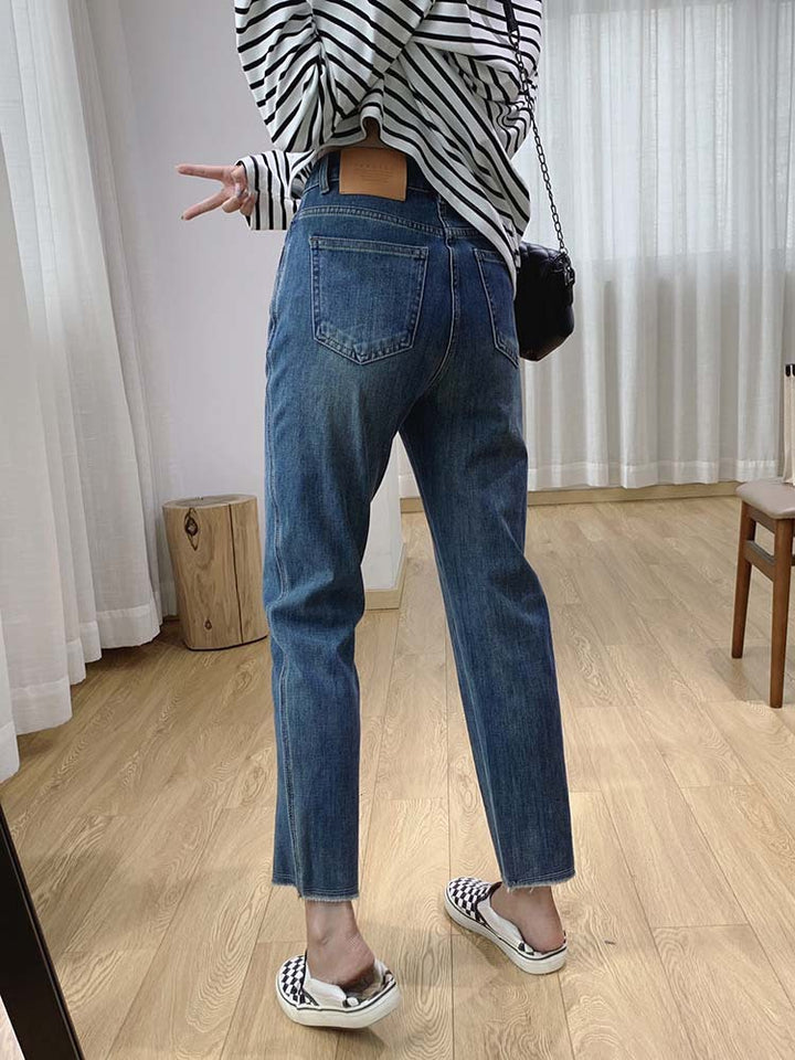 Dame moderne tilpasselige jeans Stilla