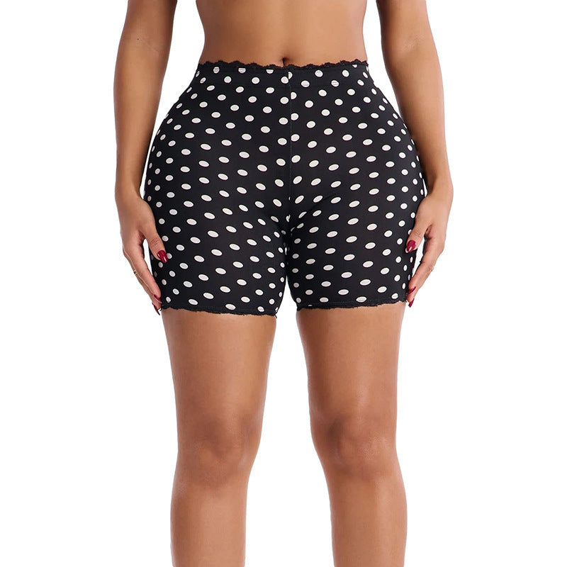 Damen Komfortable Shorts mit einzigartigem Fleckenmuster Skovae