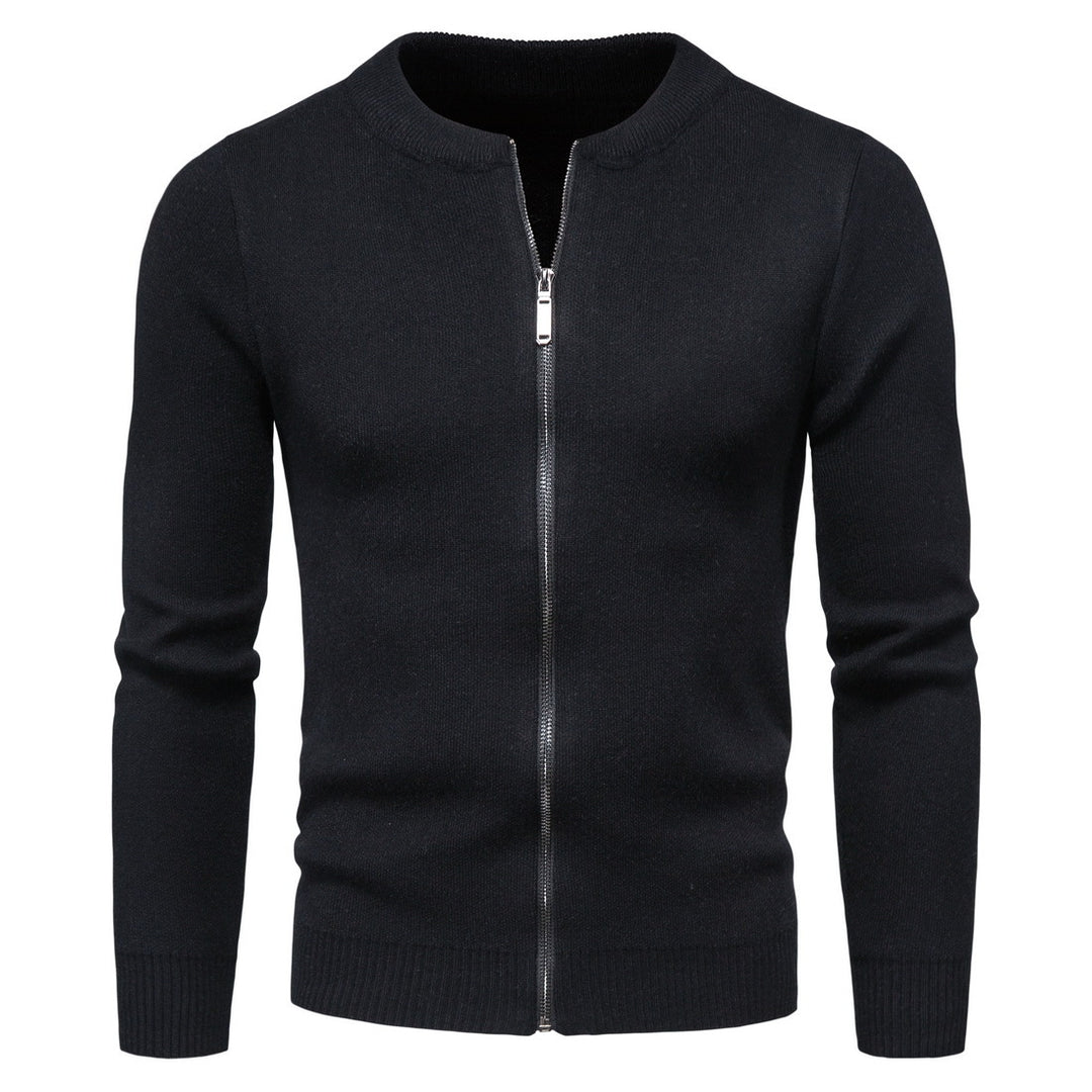 Herrer Letvægts Zip-Up Strikpullover Stilla