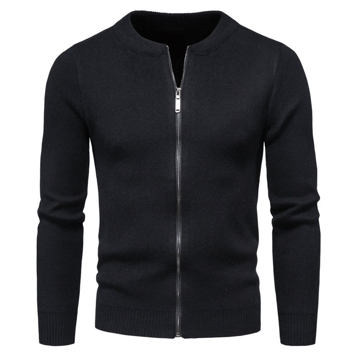 Herrer Letvægts Zip-Up Strikpullover Stilla