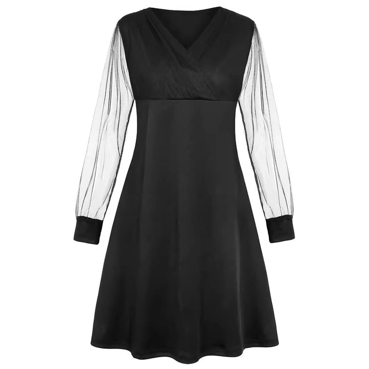 Dame Elegant Langærmet Minikjole Stilla