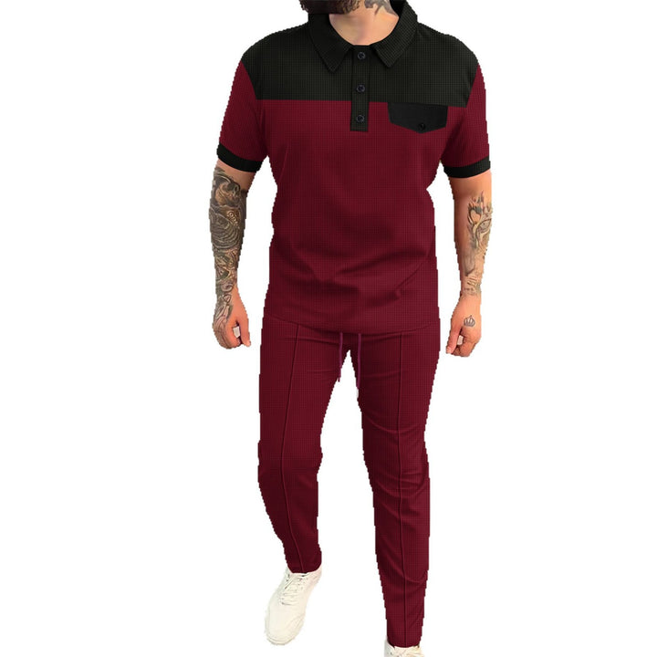 Herrer Poloshirt og Chino-bukser Sæt Stilla