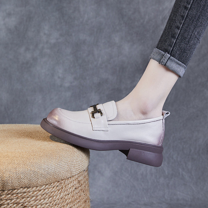 Damer elegante Chunky Loafers med dekorativ metalaccent Stilla