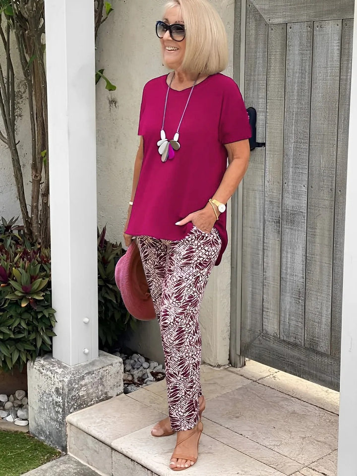 Damer elegant top med afslappet snit og komfortable lommer Stilla
