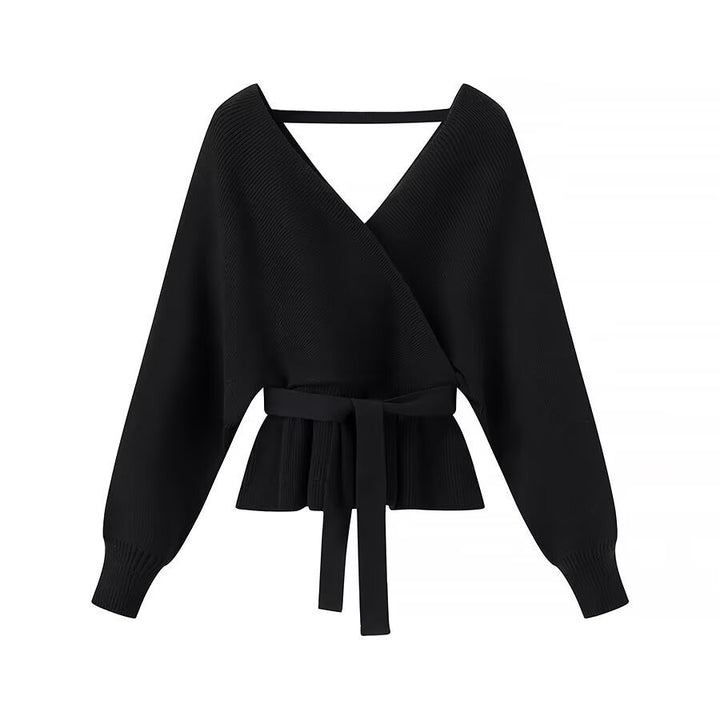 Femme Wickeltop med elegant sløjfedetail Stilla