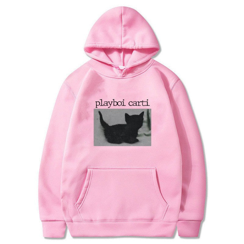 Kvinders hætte sweatshirt med unik kunstnerisk tryk Skovae