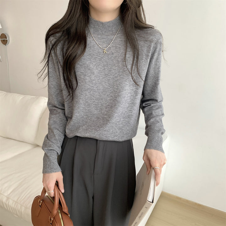 Kvinder Elegant Rulle Hals Sweater lavet af høj kvalitet strikket materiale Stilla