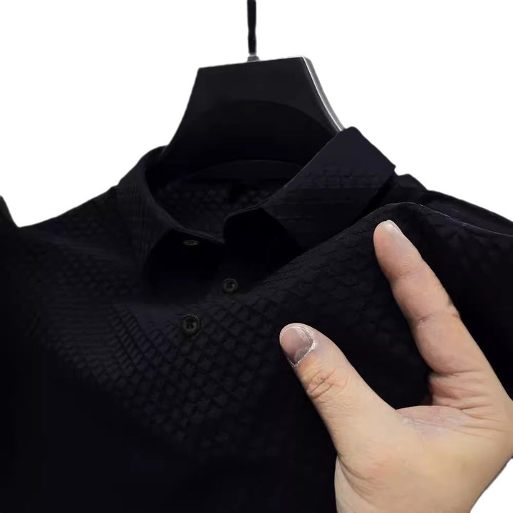 Herrer struktureret Performance Button-Up-Skjorte Stilla