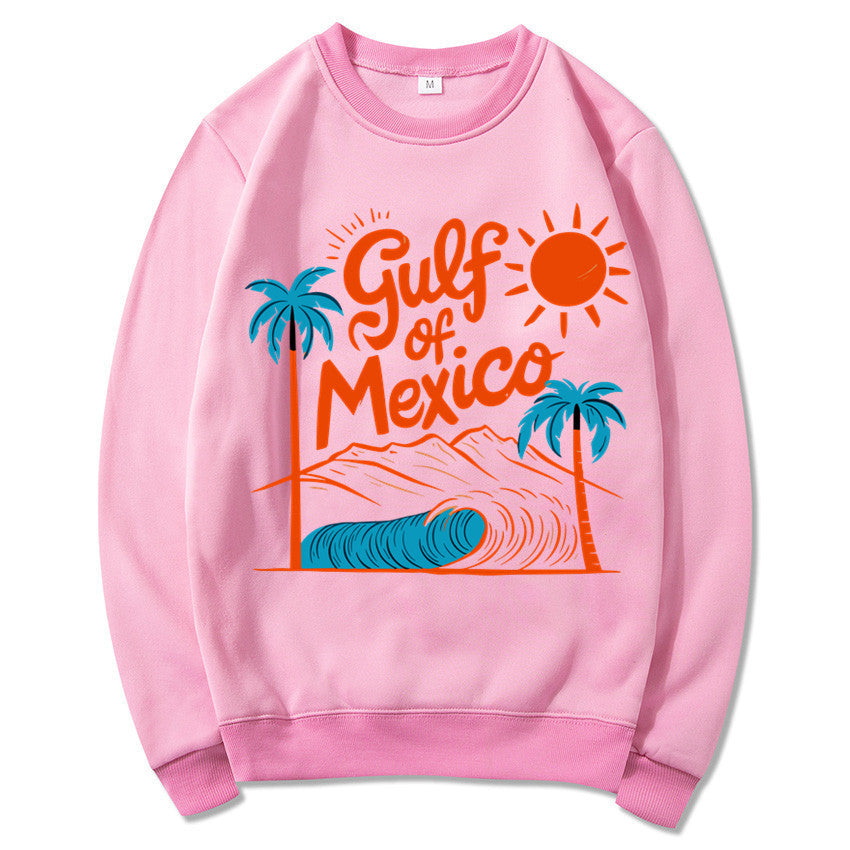 Kvinders sweatshirt med maritimt grafisk design og afslappet snit Stilla