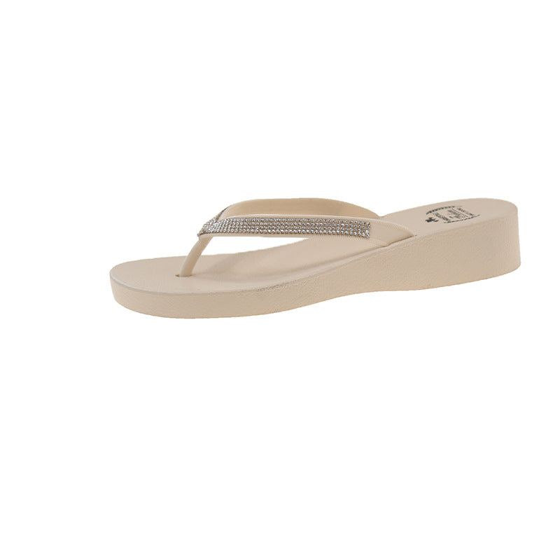 Dame Komfortable Flip-Flops med glitrende detaljer og ergonomisk sål Stilla