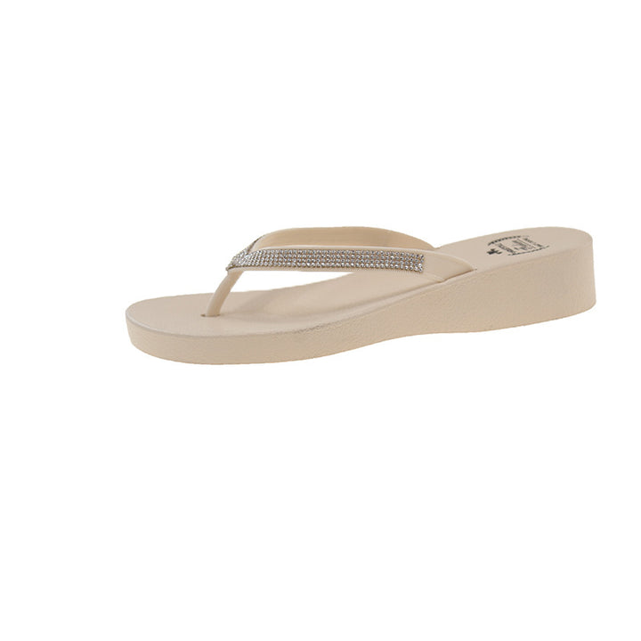 Dame Komfortable Flip-Flops med glitrende detaljer og ergonomisk sål Stilla