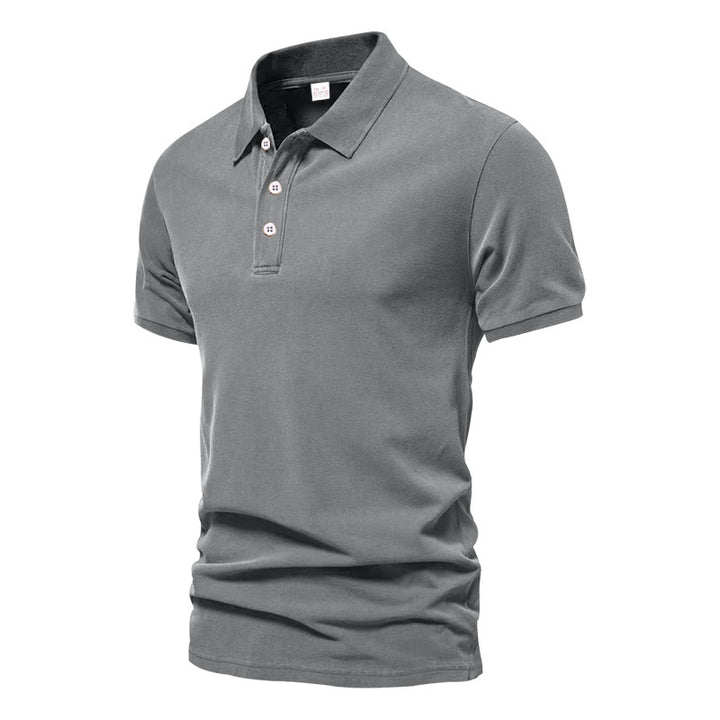 Herre Poloshirt med klassisk krave og komfortabel pasform Stilla