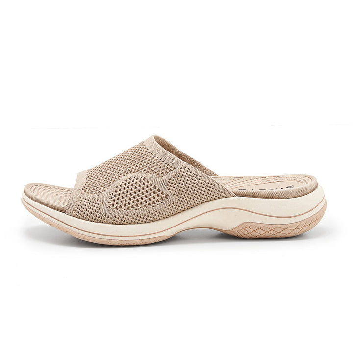 Dame Komfort-sandaler med åndbare netindsatser og polstret sål Stilla