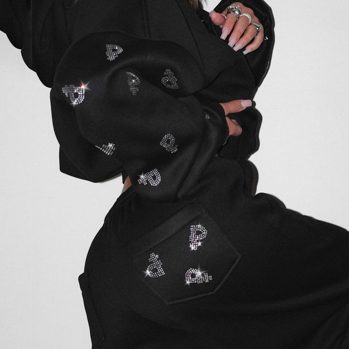 Kvinders sporty sweatshirt hoodie med trendy pufærmer Stilla