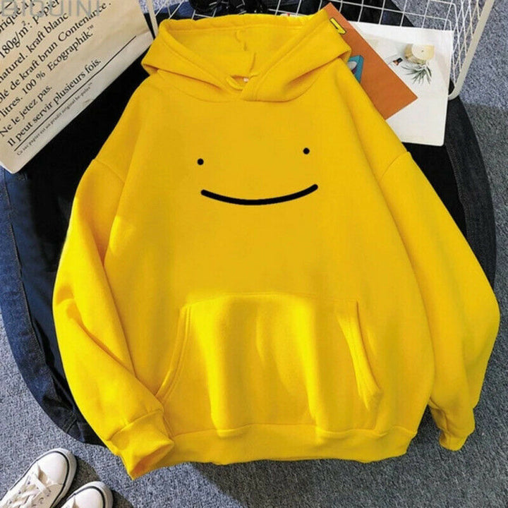 Damer hoodie med casual smiley design Skovae