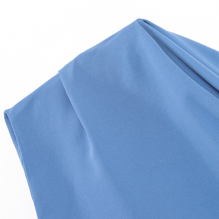 Femme One-Shoulder Draped Maxi Kjole Stilla