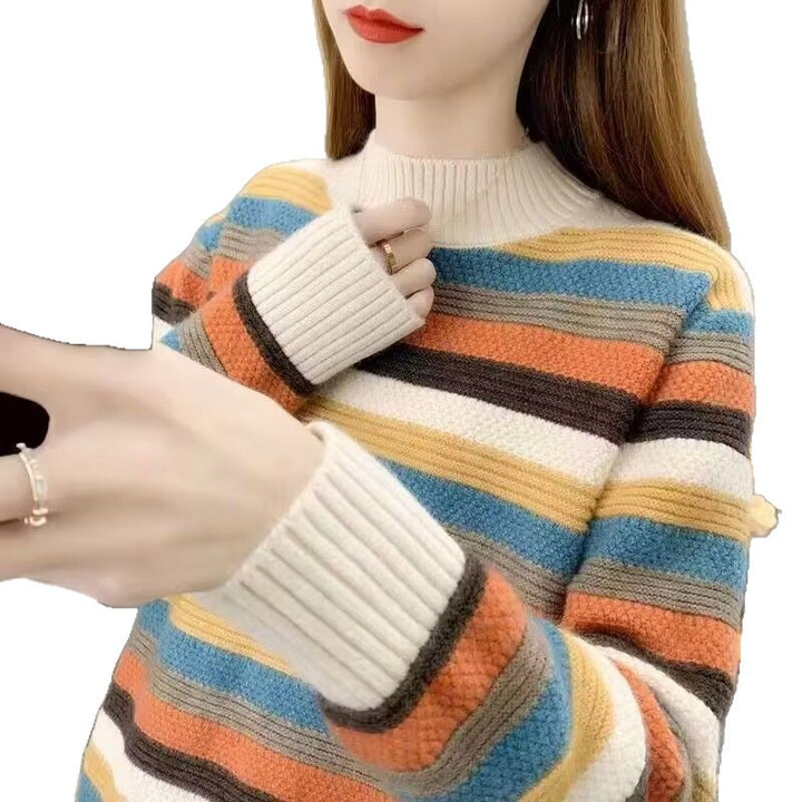 Damer Komfortabel og stilfuld sweater med struktureret mønster Stilla