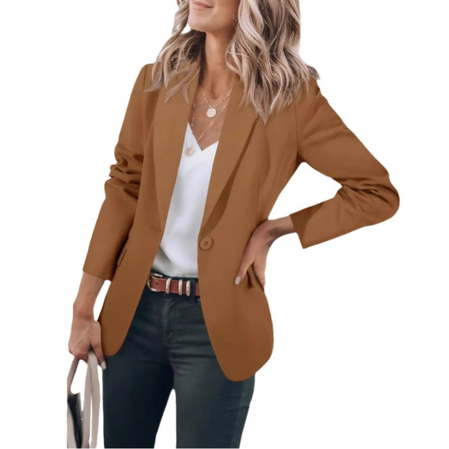 Dame afslappet blazer med elegant snit og praktiske lommer Stilla
