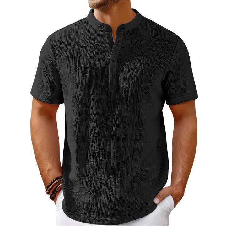 Herrer Poloshirt med struktureret design Stilla