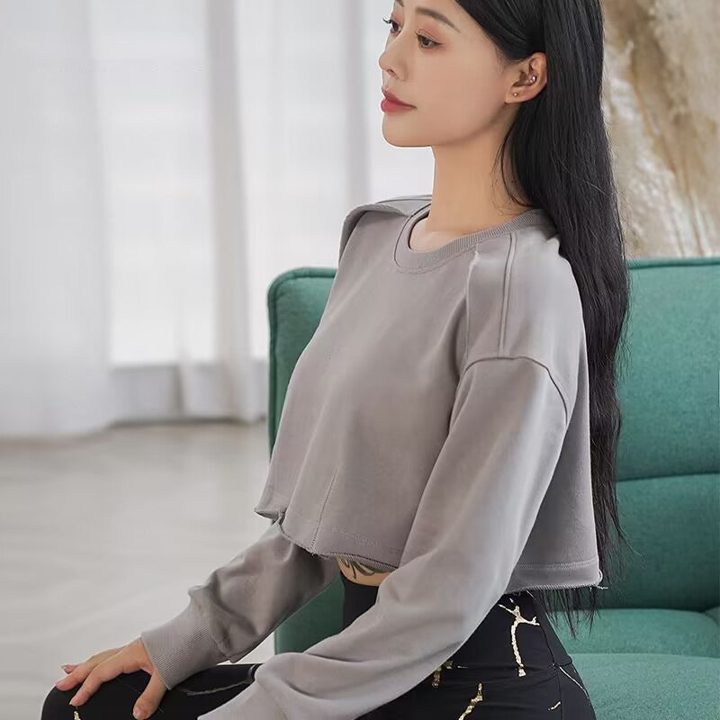 Kvinders trendy cropped sweater Stilla
