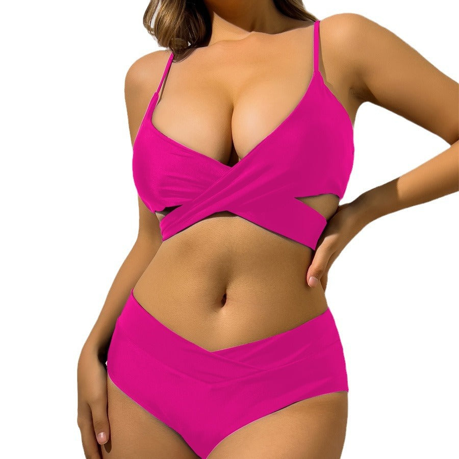 Femme Højtaljede Vikkel-Bikini-Sæt Stilla