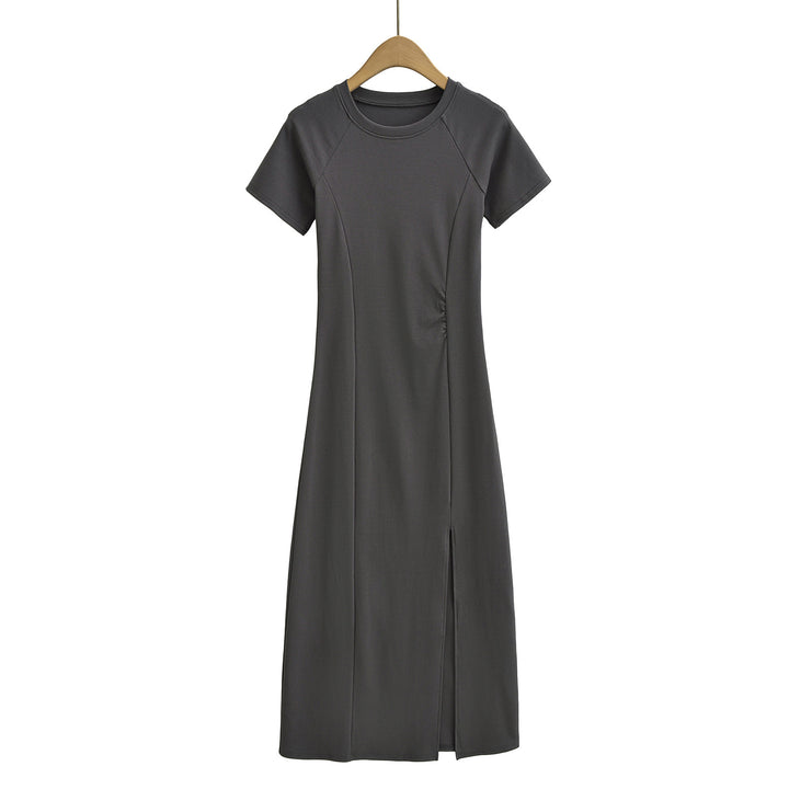 Dame Casual Maxikjole med figursyet snit og sporty rynkeaccent Stilla
