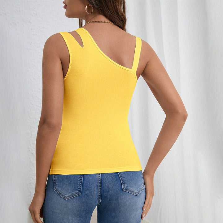 Kvinders ærmeløs tanktop med fashionable udskæringer Stilla