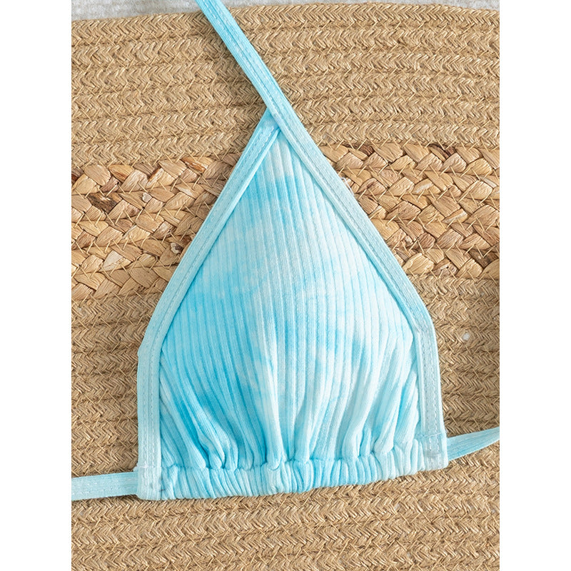 Dame Tie-Front Triangle Bikini Sæt Stilla