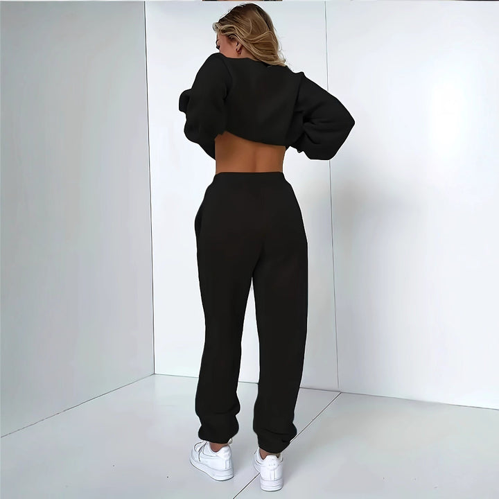 Dame hoodie og joggersæt med urban Brooklyn design Skovae