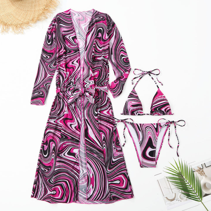 Damer bikiniset med åbent kimono-design og cut-outs Stilla