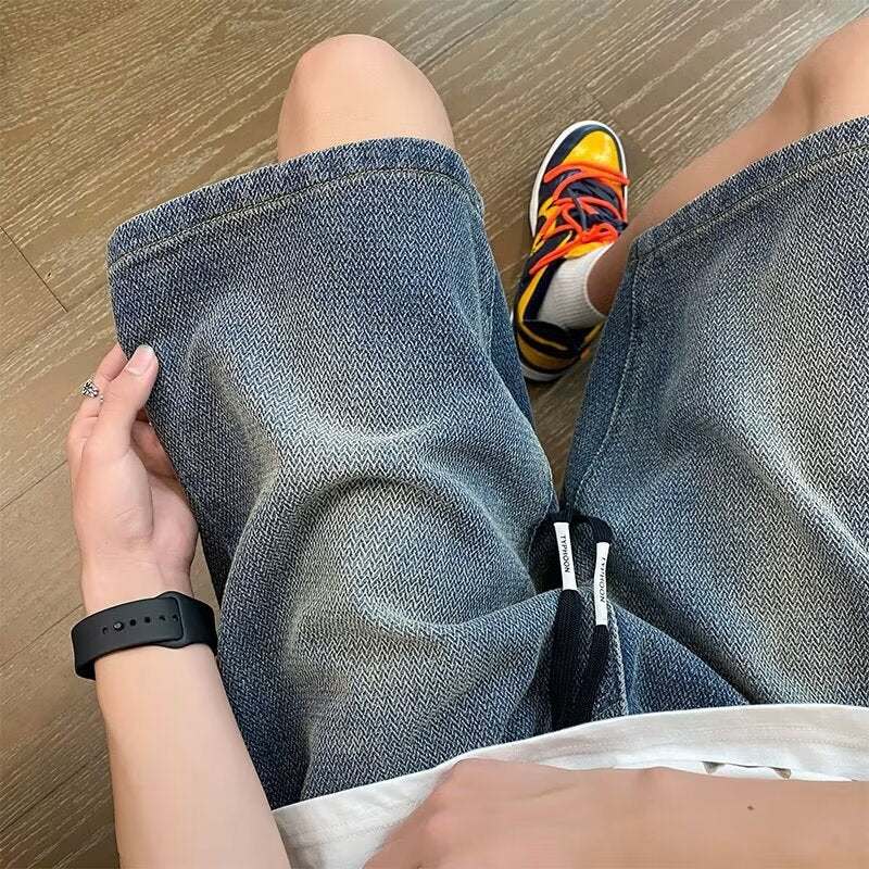 Herrer afslappede Denim Shorts Stilla