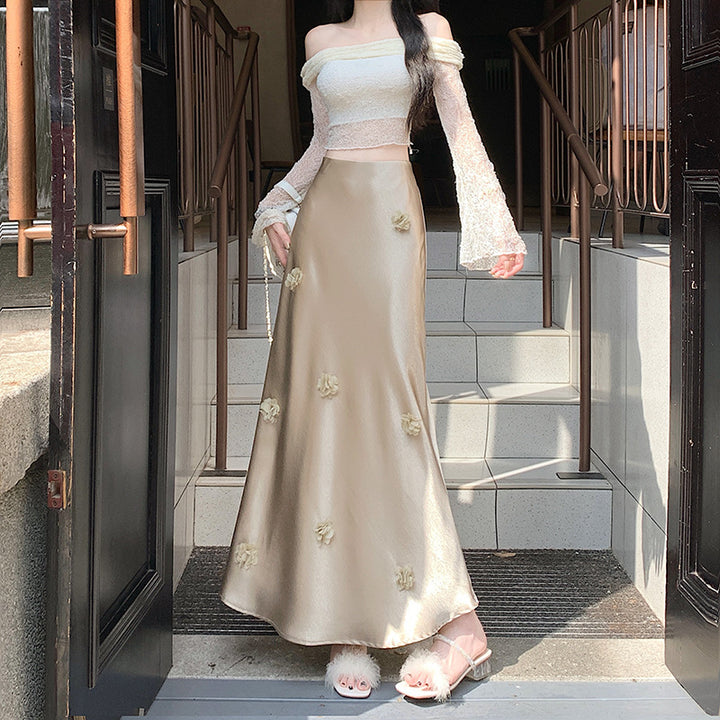 Kvinder Elegant Off-Shoulder Maxikjole Stilla