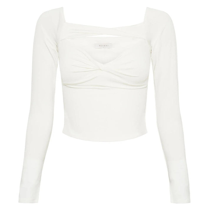 Dame Crop-Top med asymmetrisk design og tætsiddende pasform Stilla
